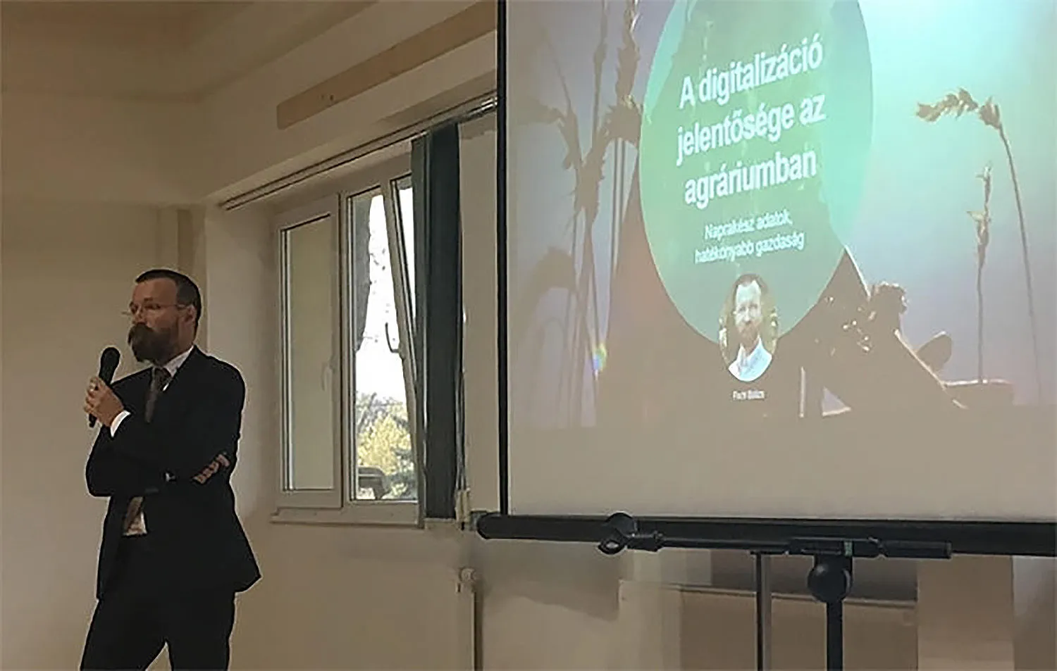 Fischl Balázs előadása: A digitalizáció jelentősége az agráriumban