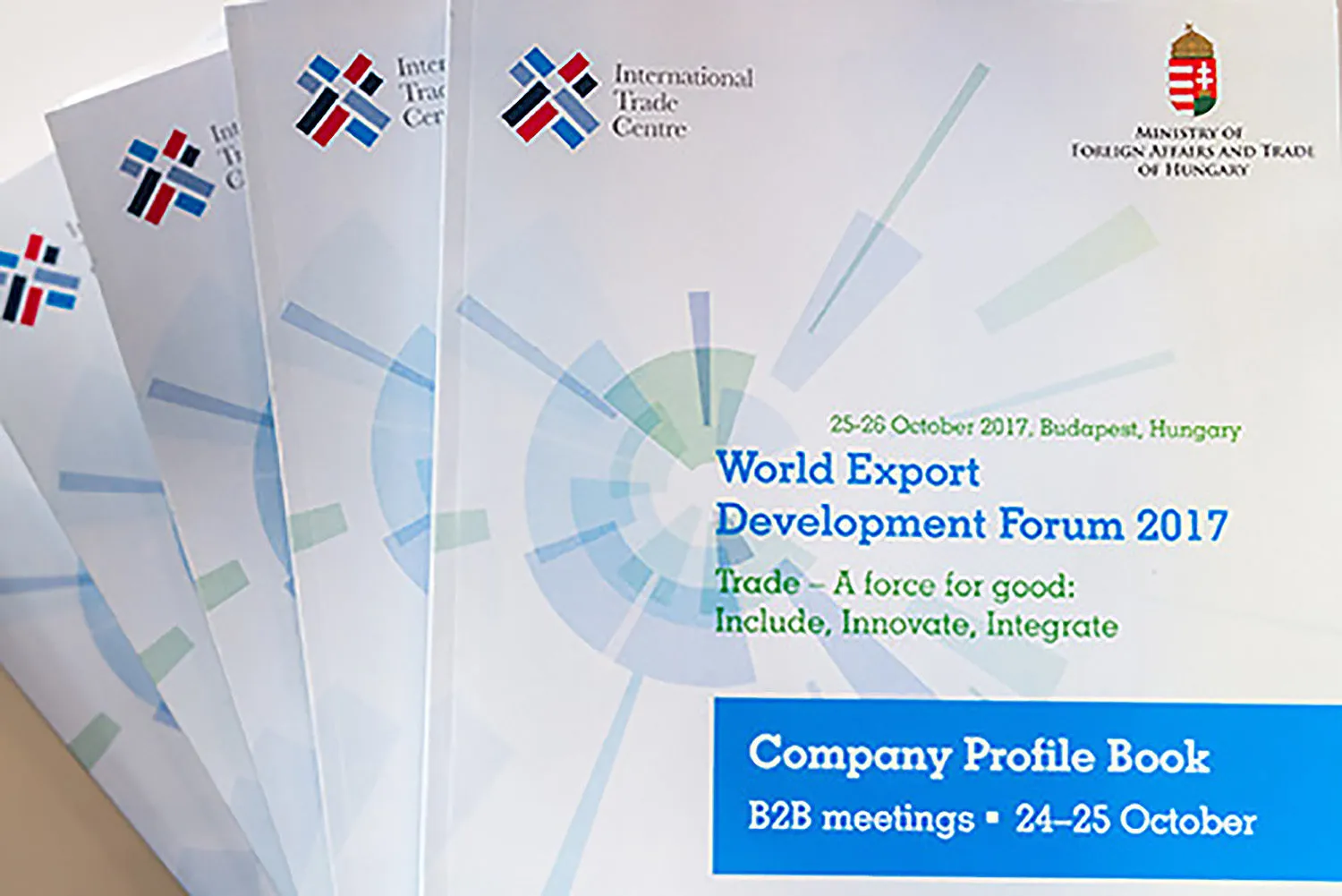 A budapesti World Export Development Forum 2017 Company Profile Book kiadványai